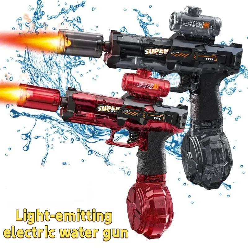 💦 Blaster AquaX™ – Pistolet à Eau Automatique Électrique avec LED 🔫