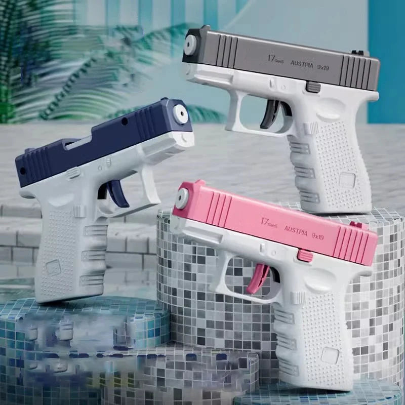 💦 Pistolet à Eau Haute Pression – Jouet d’Été Automatique Sans Batterie pour Enfants et Adultes