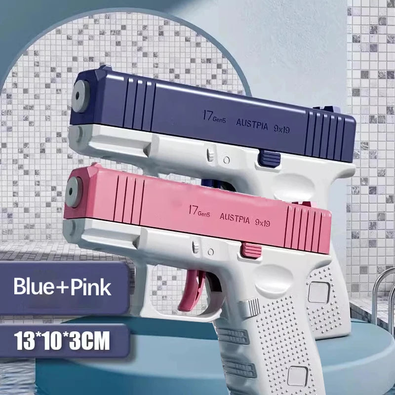 💦 Pistolet à Eau Haute Pression – Jouet d’Été Automatique Sans Batterie pour Enfants et Adultes