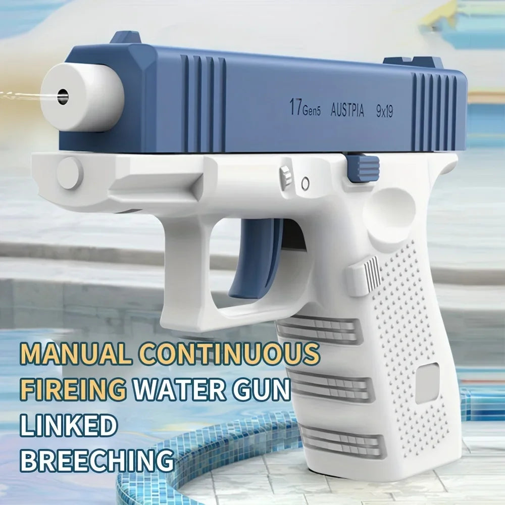 💦 Pistolet à Eau Haute Pression – Jouet d’Été Automatique Sans Batterie pour Enfants et Adultes